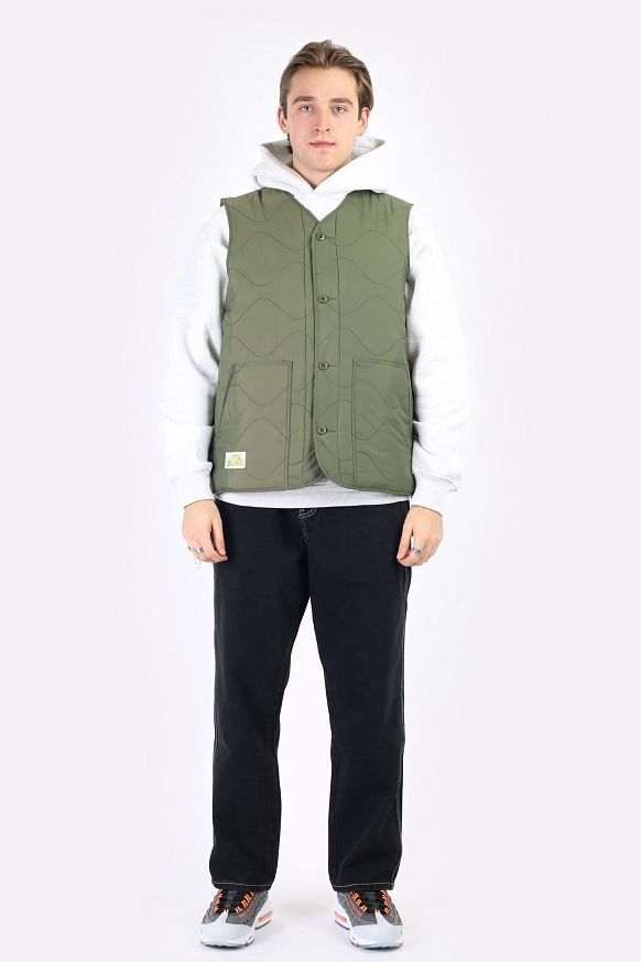 Мужской жилет Butter Goods Gore Reversible Vest (VEST-army/black) - фото 6 картинки