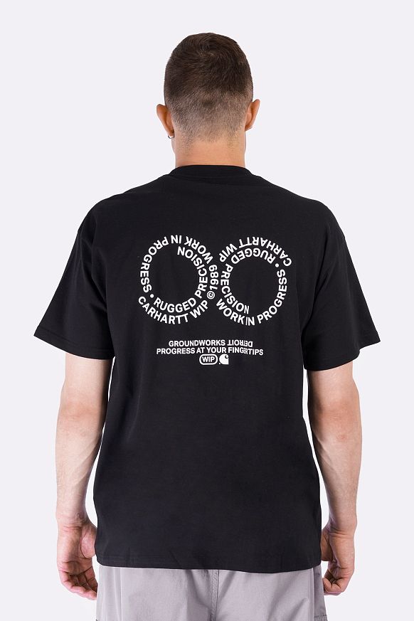 Мужская футболка Carhartt WIP S/S Rotation T-Shirt (I034772-black/white) - фото 5 картинки