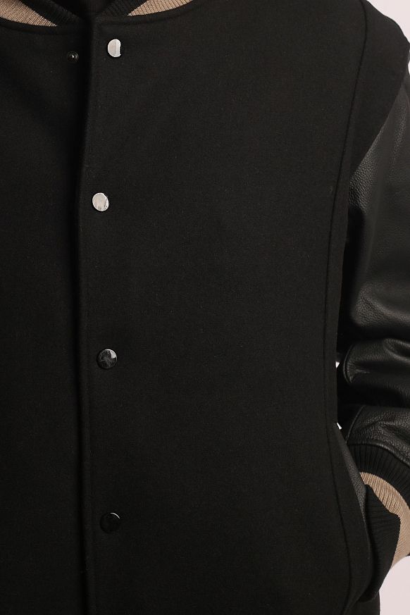 Мужская куртка FrizmWORKS Varcity Jacket (FWOT017-black) - фото 4 картинки
