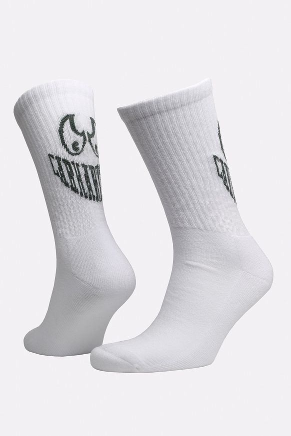 Мужские носки Carhartt WIP Grin Socks (I030067-wht/green)
