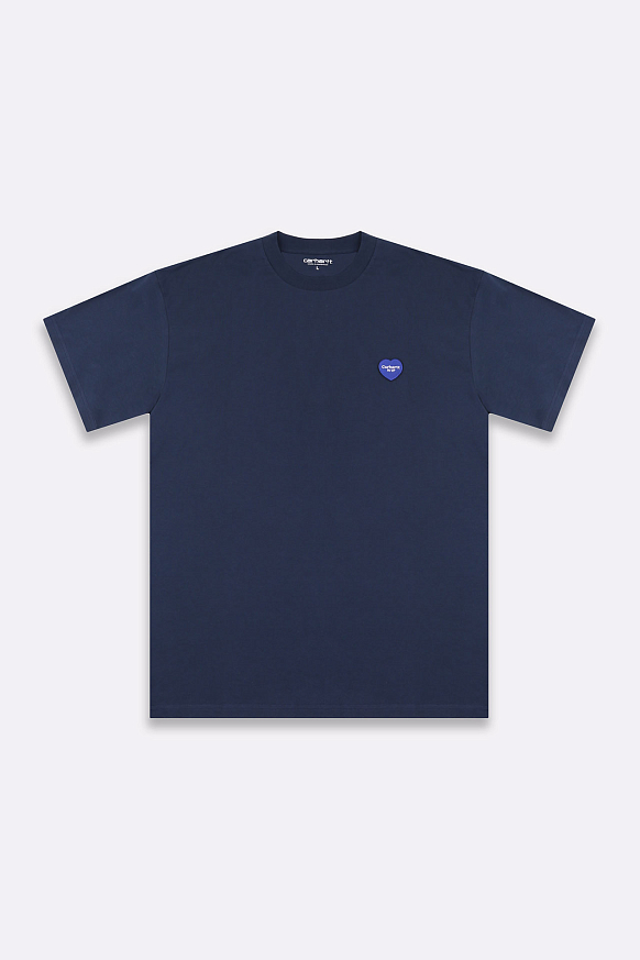 Мужская футболка Carhartt WIP S/S Double Heart T-Shirt (I032155-blue)
