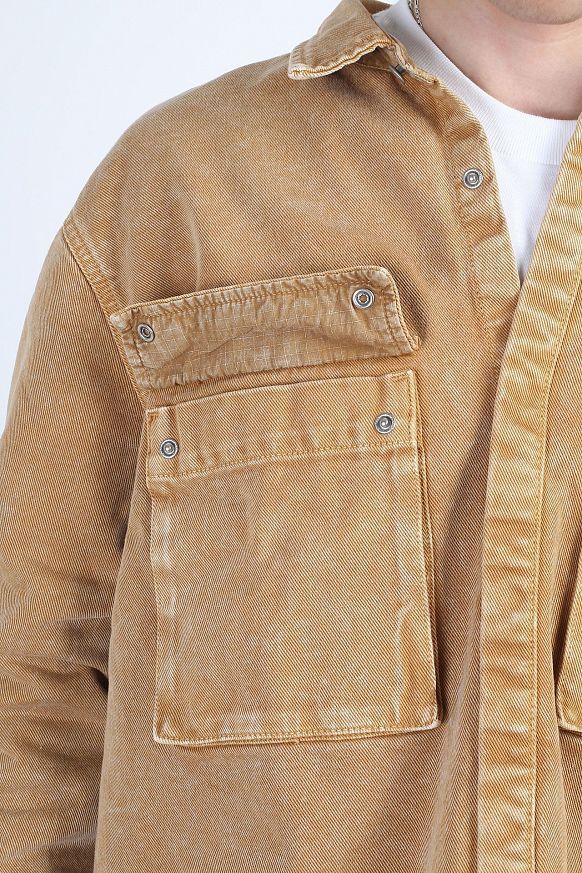 Мужская куртка Carhartt WIP Monterey Shirt Jac (I030291-nomad) - фото 3 картинки