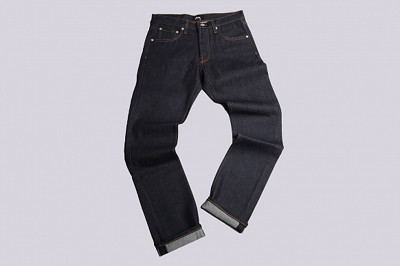 Мужские джинсы Stussy USA Raw Denim Jean (195017-indigo)