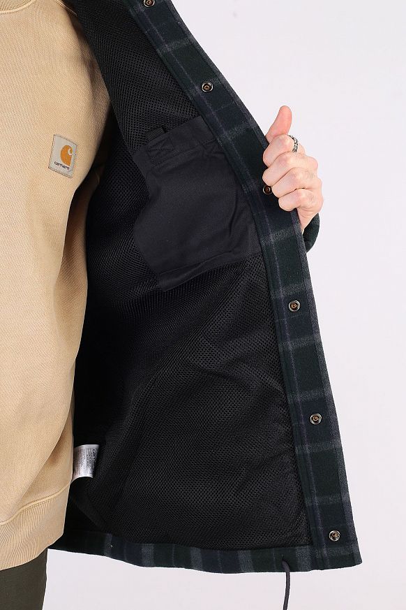 Мужская куртка Carhartt WIP Blaine Jacket (I029478-bl check grove) - фото 10 картинки