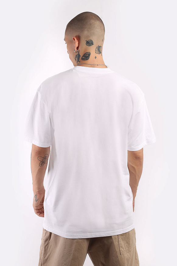 Мужская футболка Carhartt WIP S/S Pocket Heart T-Shirt (I032128-white) - фото 5 картинки