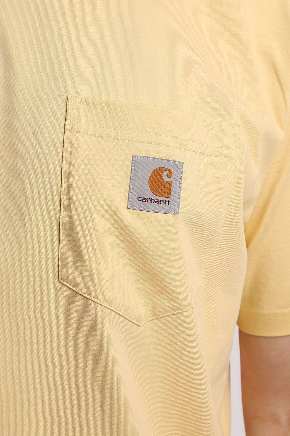 Мужская футболка Carhartt WIP S/S Pocket T-Shirt (I030434-citron) - фото 3 картинки