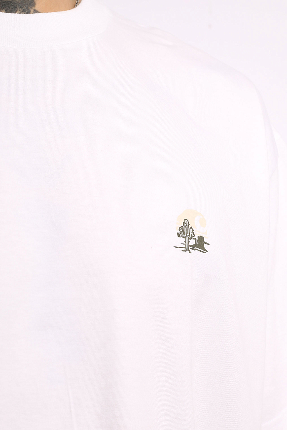 Мужская футболка Carhartt WIP S/S Big Buck T-Shirt (I032029-white) - фото 3 картинки