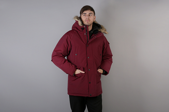 Мужская куртка Carhartt WIP Anchorage Parka (I000728-mulberry/blk)