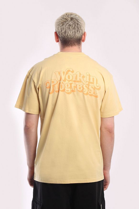 Мужская футболка Carhartt WIP S/S Fez T-Shirt (I032077-citron) - фото 4 картинки