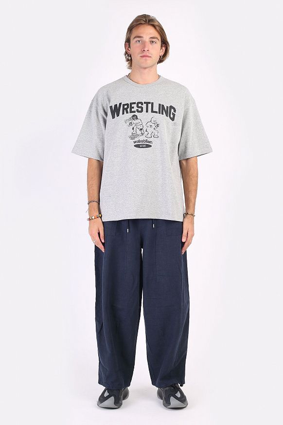 Мужская футболка FrizmWORKS Wrestling Boy Tee (SSTS052-GRAY) - фото 6 картинки