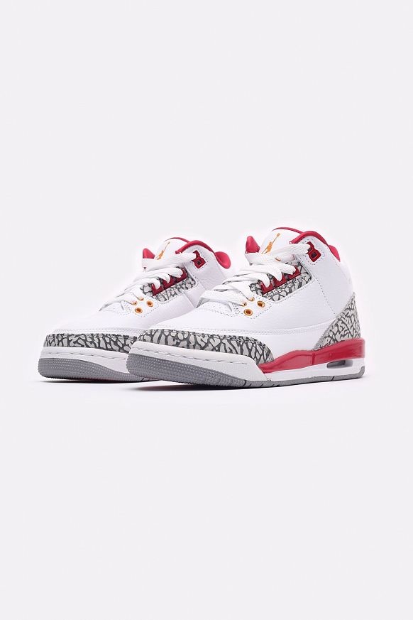 Женские кроссовки Jordan 3 Retro (GS) (398614-126) - фото 3 картинки