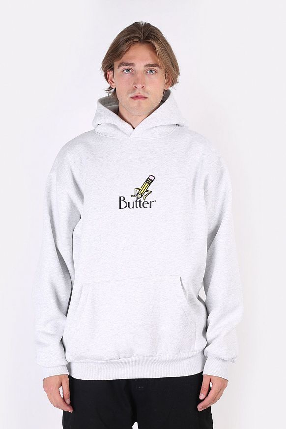 Мужская толстовка Butter Goods Pencil Pullover Hood (Pencil Hood Heather-grey)