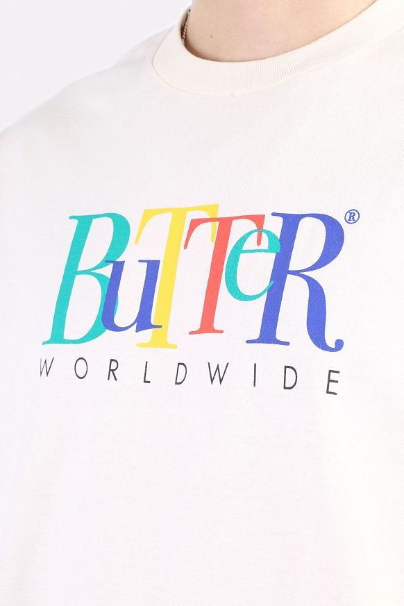 Мужская футболка Butter Goods Jumble T-Shirt (JUMBLE TEE-cream) - фото 3 картинки