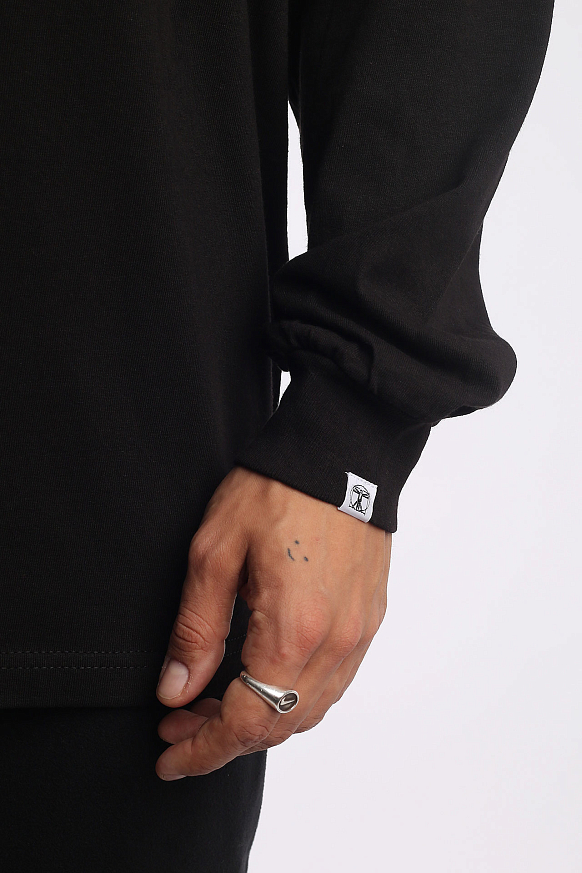 Мужской лонгслив Hombre Nino L/S Print Tee (0222-CT0008-black) - фото 4 картинки
