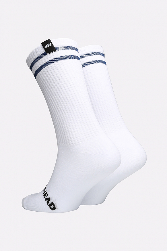 Мужские носки Sneakerhead 2 Stripes (SNKR white-blue) - фото 2 картинки