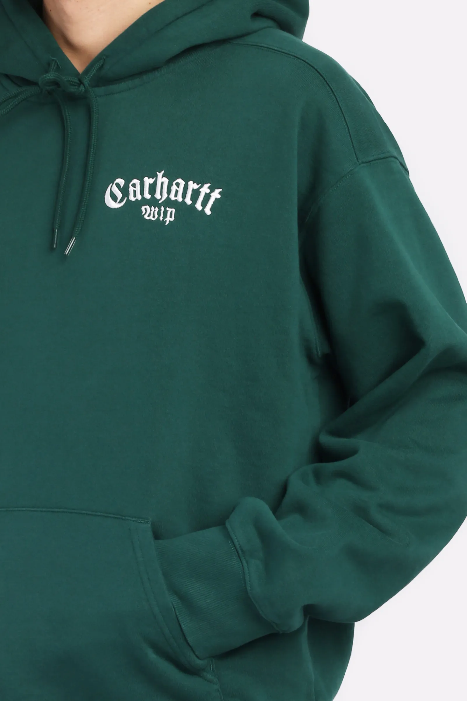 Hooded Onyx Script Sweat